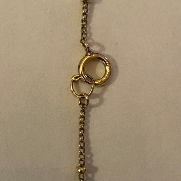 Peridot & Garnet Gold Pendant Necklace 17" - Picture 5 of 11